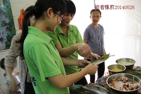 端午節(jié)，粽子送真情！能者橡膠不一樣